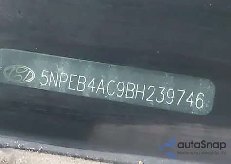 2011 Hyundai Sonata Gls из США, поврежденный, VIN 5NPEB4AC9BH239746